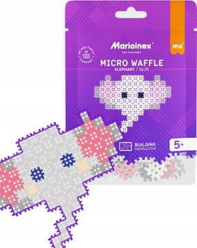 MARIOINEX Micro Waffle 80 dijelova SLON - slikovna slagalica