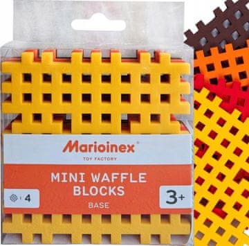 MARIOINEX Podmetači za čaše WAFFLE u žutoj, crvenoj, narančastoj, žutoj boji