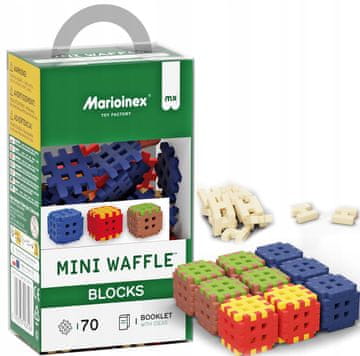 MARIOINEX Mini Waffle Blocks 70 komada. Mekani, tihi, fleksibilni. NOVO!