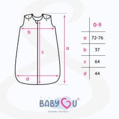 33 BabyU, Vreća za spavanje od pamuka, za cijelu godinu, s dvostrukim patentnim zatvaračem, podesiva, 1,5 TOG, 0-9 mjeseci