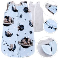 33 BabyU, Vreća za spavanje za bebe, ljetna, muslin pamučna, podesiva, 0,5 TOG, 0-9 mjeseci