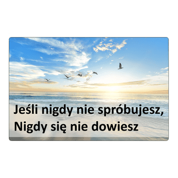 Magnet za hladnjak "Ako nikad ne probaš..."