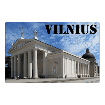 Magnet za hladnjak katedrale u Vilniusu