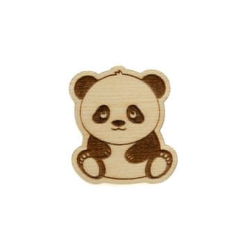 Drveni magnet za hladnjak SWEET KAWAII PANDA 43x38mm