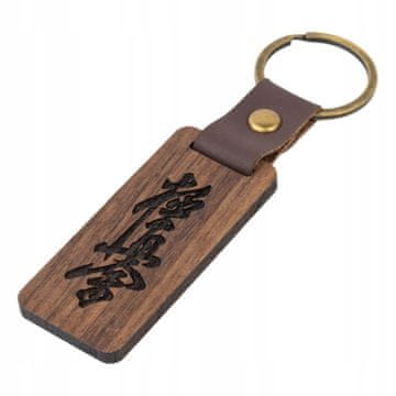 Kyokushin kai premium privjesak za ključeve 2,8x6,5 cm egzotično drvo