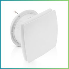 Tihi ventilator za kupaonicu sa senzorom vlažnosti + tajmerom 150 mm bijeli