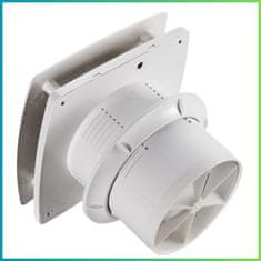 Tihi ventilator za kupaonicu sa senzorom vlažnosti + tajmerom 150 mm bijeli