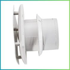 Tihi ventilator za kupaonicu sa senzorom vlažnosti + tajmerom 150 mm bijeli