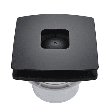 Tihi kupaonski ventilator sa senzorom vlažnosti + tajmerom 150 mm crni