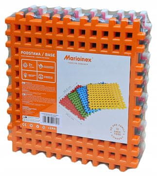 MARIOINEX Podloge za građevne blokove u obliku vafla, 4 kom, 36,5x36,5, nove boje