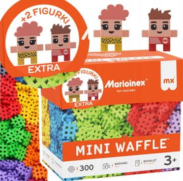MARIOINEX Poljski Wafle Mini Blocks 302 dijela, uključujući 2 figure za djecu od 3+ godine