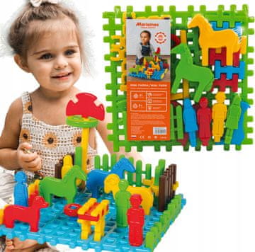 MARIOINEX Mini Farma Oblatna - Građevinski Kockice 31 Dio