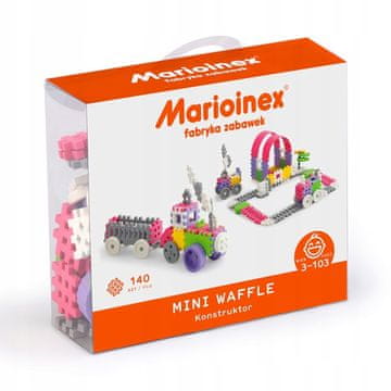 MARIOINEX Mini konstruktorske pločice, 140 kom, za djevojčice