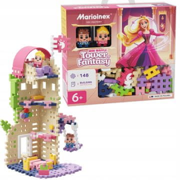 MARIOINEX Mini oblatne PRINCESS fantasy toranj, Princeza, 148 kom, 2 figure