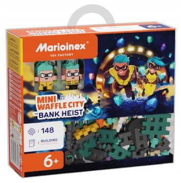MARIOINEX Wafle Mini PLJAČKA BANKE, Trezor s dijamantima 148 dijelova 4 figure