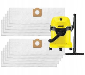 10 vrećica za Karcher WD3 SE4001 WD2 plus KWD V-17 V-15 V12 usisavač