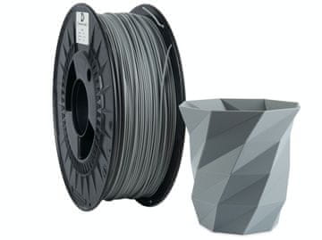 PO PLA MAT filament 1,75 mm sivi 1 kg