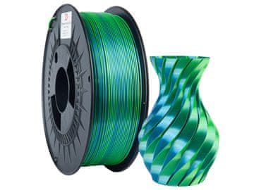 PO PLA SILK DUAL filament 1,75 mm plavo/zeleno 1 kg