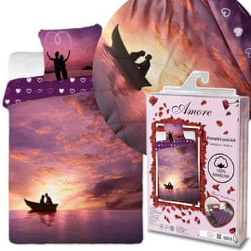 Faro Posteljina ljubav amore valentinovo zaljubljeni na brodu 160x200 pamuk 100%
