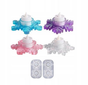 SILIKONSKI KALUPI ZA PAHULJICE KALUPI ZA pahuljice set od 2 DIY