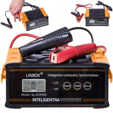 Box Punjač za automobilske akumulatore 24V 12V 25A AGM START-STOP