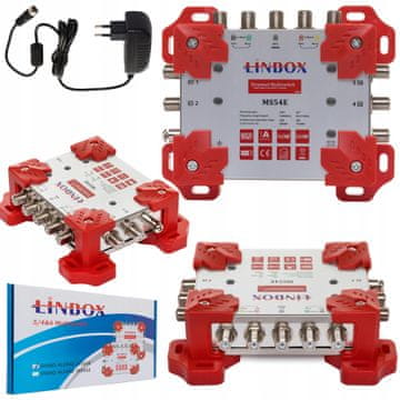 Box MULTISWITCH 5 WEJŚĆ 4 WYJŚCIA 5X4 5/4