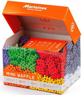 MARIOINEX Mini Waffle Blocks, 500 kom, kreativni