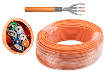 Digitus Internet kabel LAN mrežni kabel upletena parica AWG23 S/FTP kat. 7 žica 50 m