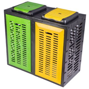 MODULARNI AŽURNI KANT ZA VREĆICE ZA ODVOJENI OTPAD DVOSTRUKO ŽUTO-ZELENO
