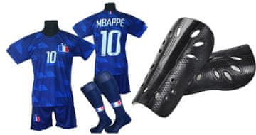 Mbappe France dječji nogometni dres + čarape + štitnici za potkoljenice - veličina 158
