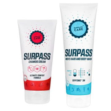 SURPASS MUŠKI BICIKLISTIČKI PAKET - MUŠKI GEL ZA TUŠIRANJE I KREMA OD DIVOKOZE KOŽE (250+170ml)