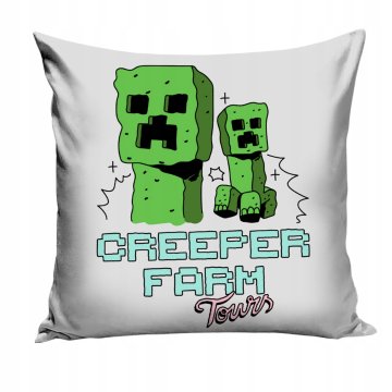 Carbotex Dekorativna jastučnica za igračku sobu s motivom Minecraft Creeper Farm Tours