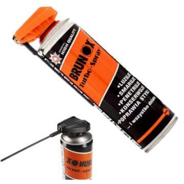 BRUNOX Turbo-Spray 500ml za održavanje bicikala s dvostrukom glavom, univerzalni