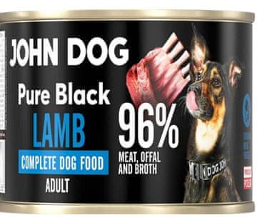 John Dog Adult | Pure Black | Mokra hrana za pse 200g - Janjetina 200g