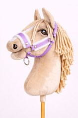 BB Hobby Horse A3 ljubičasti podesivi ogrtač za konje s bijelim krznom