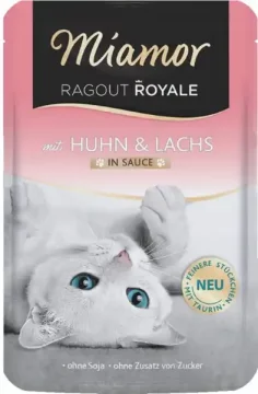 Miamor Ragout Royale s piletinom i lososom u umaku - vrećica od 100 g
