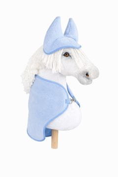 BB Hobby Horse A3 Set: Flis deka + štitnici za uši - svijetloplava