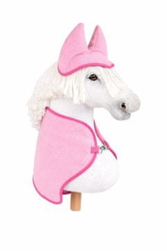 BB Hobby Horse A3 Set: Flis deka + štitnici za uši - svijetlo ružičasta