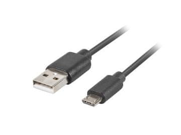 Lanberg USB kabel 2.0 Lanberg micro BM-AM 1,8m QC 3.0 crni