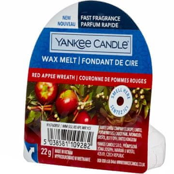 Yankee Candle Yankee svijeća s crvenim vijencem jabuke - novi mirisni vosak za taljenje