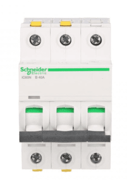 Schneider Automatski osigurač 3P B 40A 6kA AC iC60N-B40-3 Acti9 A9F03340