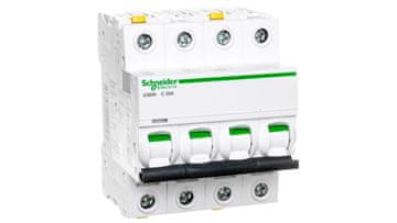 Schneider Automatski osigurač 4P C 20A 6kA AC iC60N-C20-4 Acti9 A9F04420