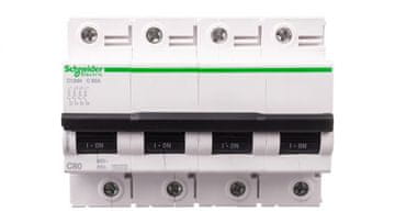 Schneider Wyłącznik nadprądowy 4P C 80A 6kA AC iC120 Acti9 A9N18372