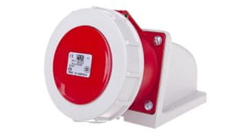 PCE Fiksna utičnica 32A 5P 400V crvena IP67 1252-6p