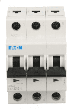 EATON Automatski osigurač 3P C 10A 15kA AC FAZ C10/3 278869