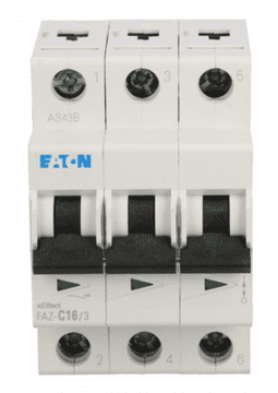 EATON Automatski osigurač 3P C 16A 15kA AC FAZ C16/3 278873
