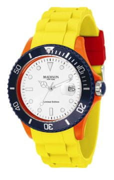 MADISON U4484C sat. Kvarcni, bijeli. Unisex.