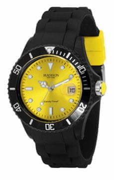 MADISON U4486-02 sat. Kvarcni, crni. Unisex.