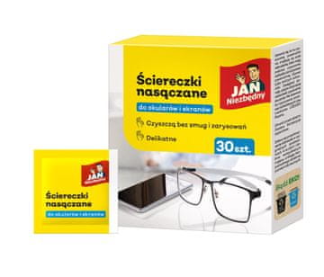 JAN Essential vlažne maramice za naočale i ekrane 1 pakiranje - 30 komada