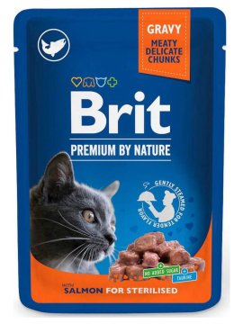 Brit PREMIUM MAČKA STERILIZIRANA HRANA ZA MAČKE S LOSOMOM ZA ADULTE 100 g